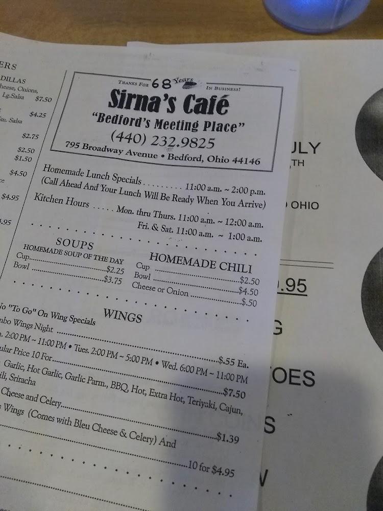 Sirna's Cafe 1/2 Quesadillas